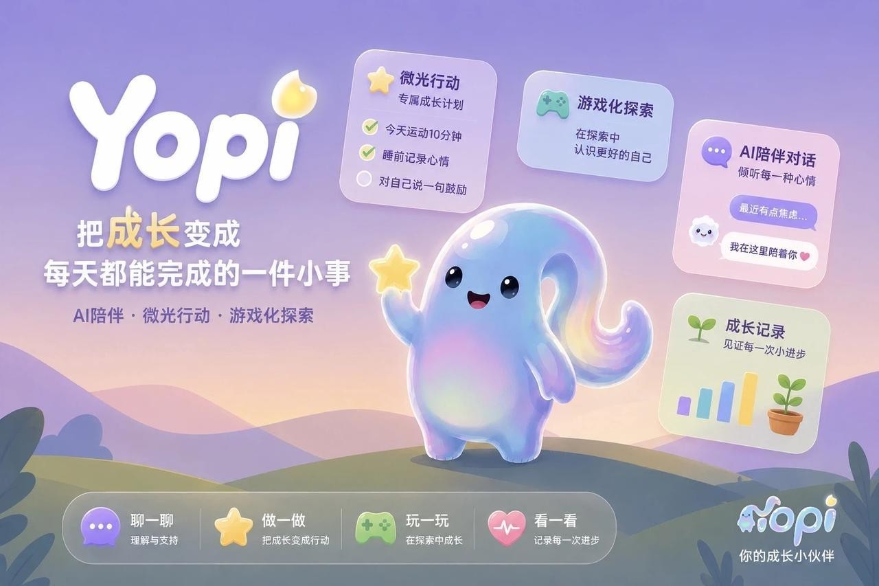 品牌战略升级:心旅奇遇正式更名 Yopi,锚定情绪经济重塑 AI 心理陪伴新标杆