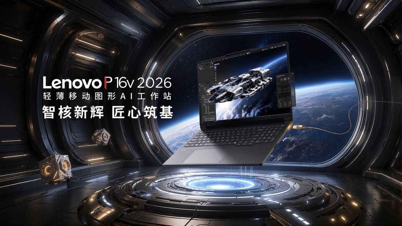 集高性能、稳定性、专业认证于一身的Lenovo P16v开售,专业项目高效完成
