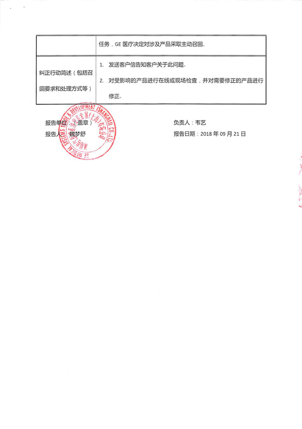 通用电气医疗系统贸易发展(上海)有限公司主动召回患者监护仪、病人监护仪