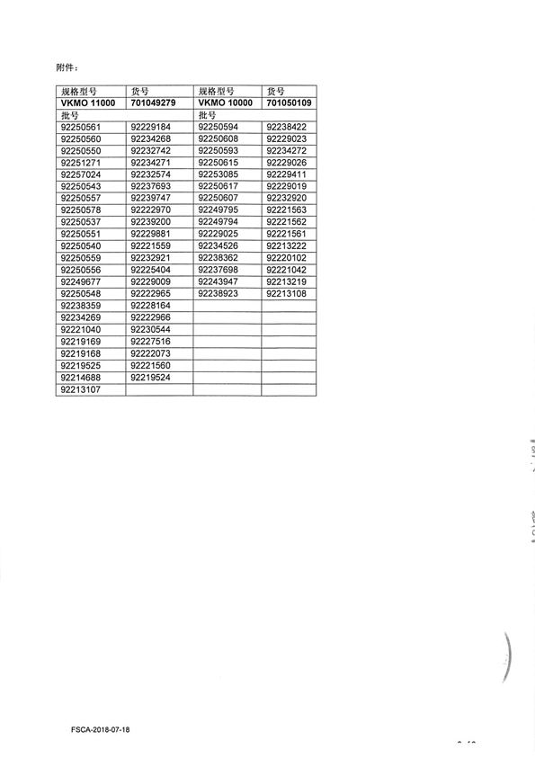 迈柯唯(上海)医疗设备有限公司主动召回集成式膜式氧合器和动脉过滤器及静脉贮血器