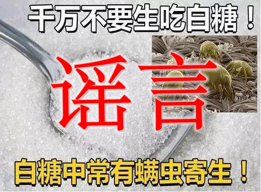 热苦瓜汁抗癌?吃白糖长螨虫?这些都是谣言