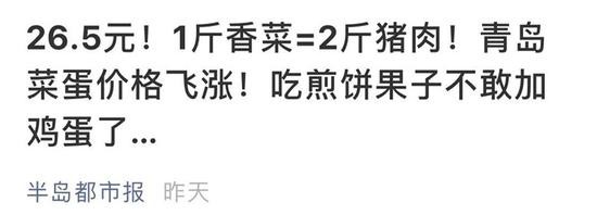 全国菜价上涨和山东寿光发水有关?