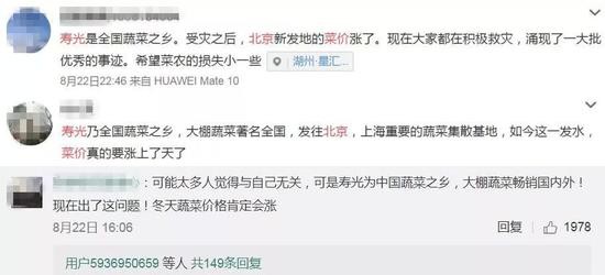 全国菜价上涨和山东寿光发水有关?