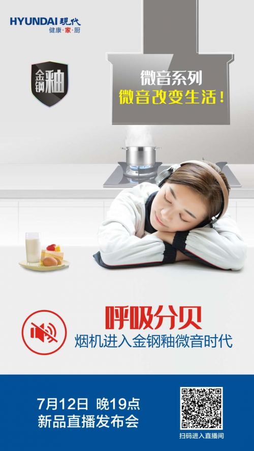 HYUNDAI现代微音系列油烟机卓越上市!